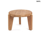 Kisasztal - teakfa, ⌀50 cm | WABISABIS - SMOL