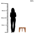 Kisasztal - teakfa, ⌀50 cm | WABISABIS - SMOL