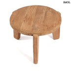 Kisasztal - teakfa, ⌀50 cm | WABISABIS - SMOL