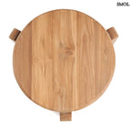 Kisasztal - teakfa, ⌀50 cm | WABISABIS - SMOL