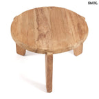 Kisasztal - teakfa, ⌀60 cm | WABISABIM - SMOL