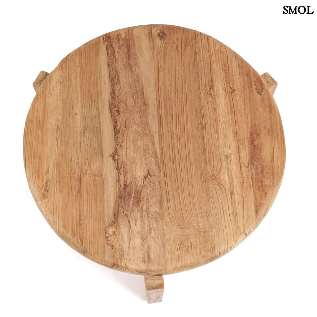 Kisasztal - teakfa, ⌀60 cm | WABISABIM - SMOL