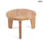 Kisasztal - teakfa, ⌀60 cm | WABISABIM - SMOL