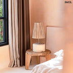 Kisasztal - teakfa, ⌀60 cm | WABISABIM - SMOL