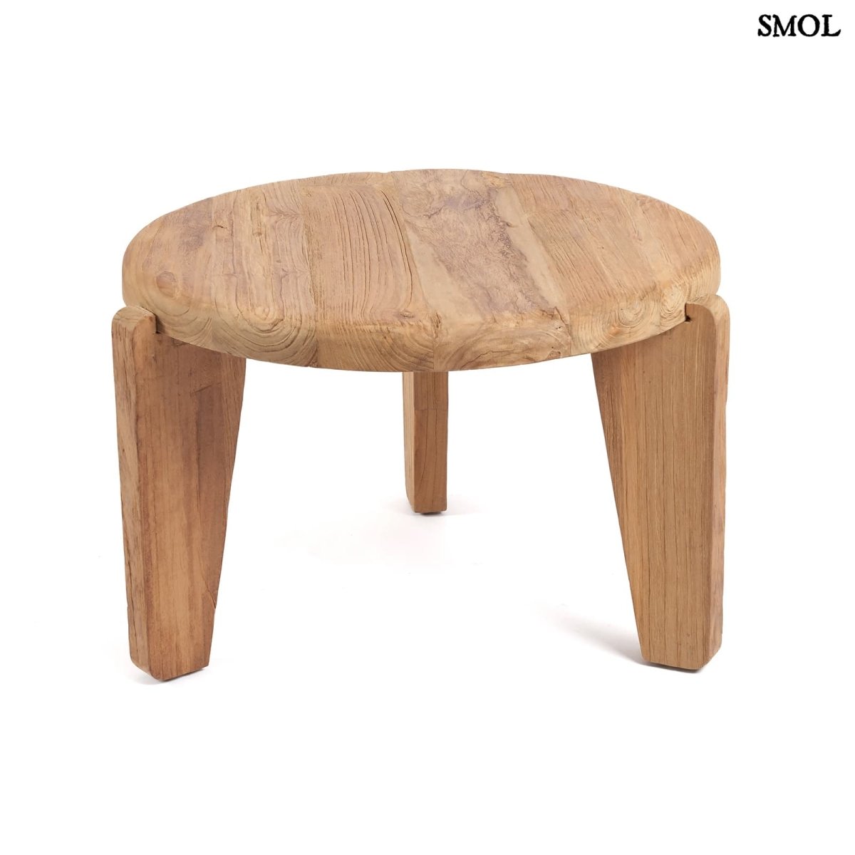 Kisasztal - teakfa, ⌀60 cm | WABISABIM - SMOL