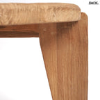 Kisasztal - teakfa, ⌀60 cm | WABISABIM - SMOL