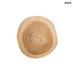 Kisasztal természetes teakfából | GILI | SMOL - asztallap felülről