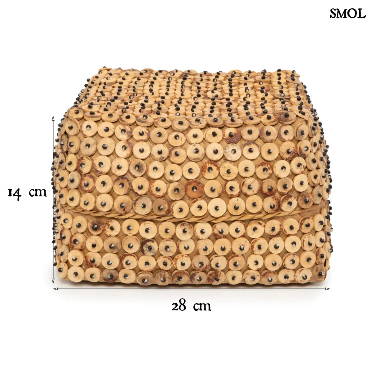 Kókuszhéj Tárolódoboz - natúr, L | COCONUT SHELL - SMOL