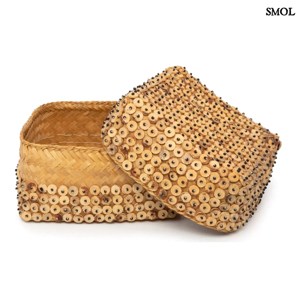 Kókuszhéj Tárolódoboz - natúr, L | COCONUT SHELL - SMOL