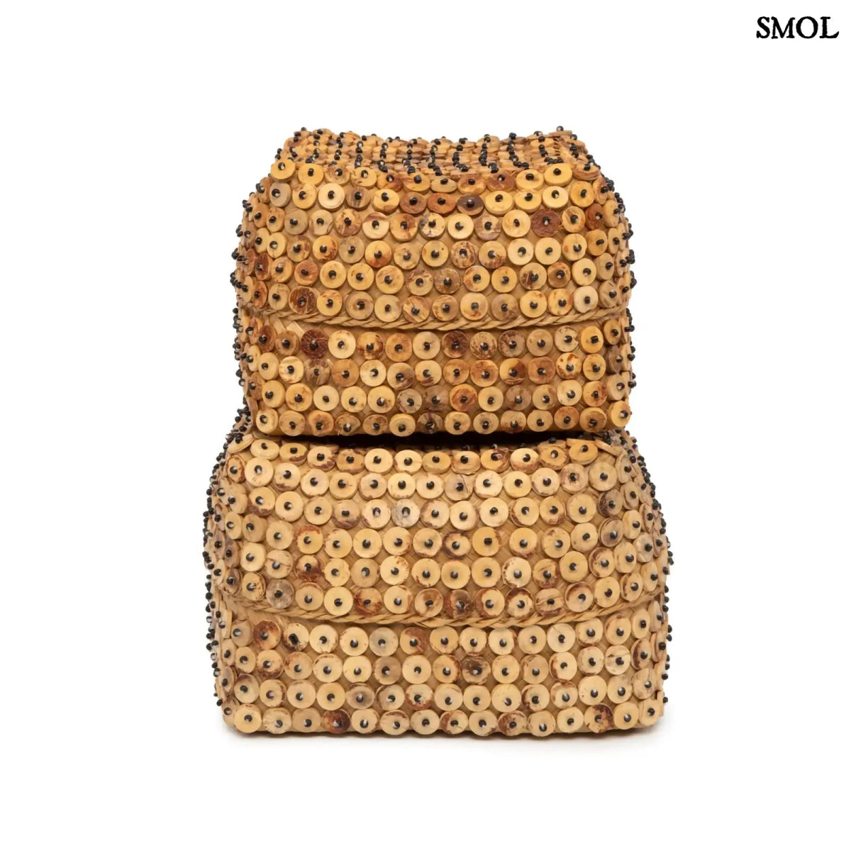 Kókuszhéj Tárolódoboz - natúr, L | COCONUT SHELL - SMOL