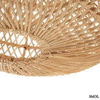 Lapos Gömb Alakú Rattan Lámpaernyő, 40 cm | WHOLLY - SMOL