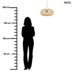 Lapos Gömb Alakú Rattan Lámpaernyő, 40 cm | WHOLLY - SMOL