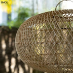Lapos Gömb Alakú Rattan Lámpaernyő, 40 cm | WHOLLY - SMOL