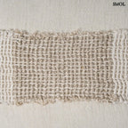 Len díszpárnahuzat – 50x50, fehér - natúr | LINEN THREADS - SMOL