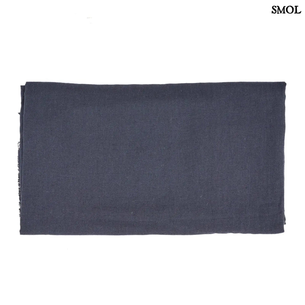 Lenvászon asztalterítő – fekete/natúr, 150x300 | TUSCANY | SMOL - összehajtva