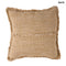 Lenvászon díszpárnahuzat - natúr-barna, 50x50 | SAHARA FRINGE