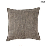 Linen decorative pillowcase - natural-black | BLOC PARTY