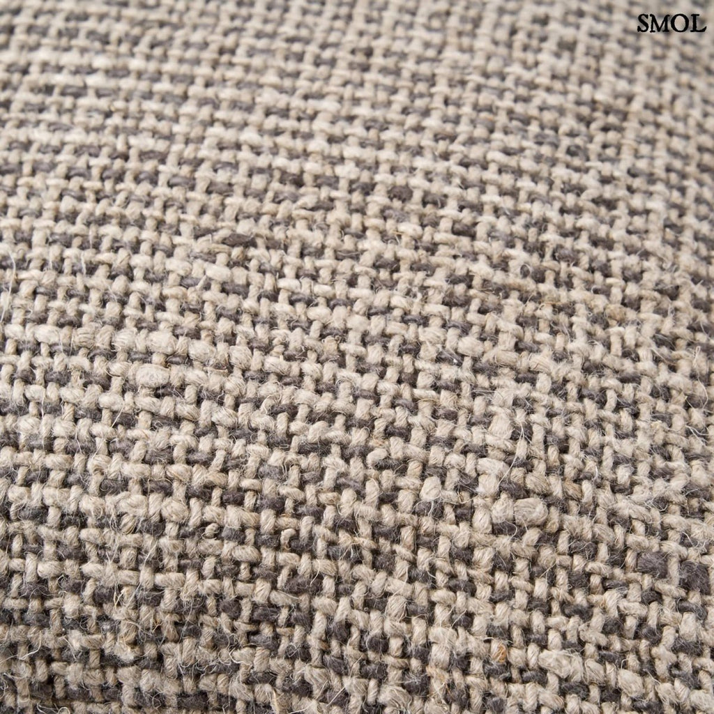 Lenvászon díszpárnahuzat – natúr-fekete | LINEN GRAIN | SMOL - nagyítva