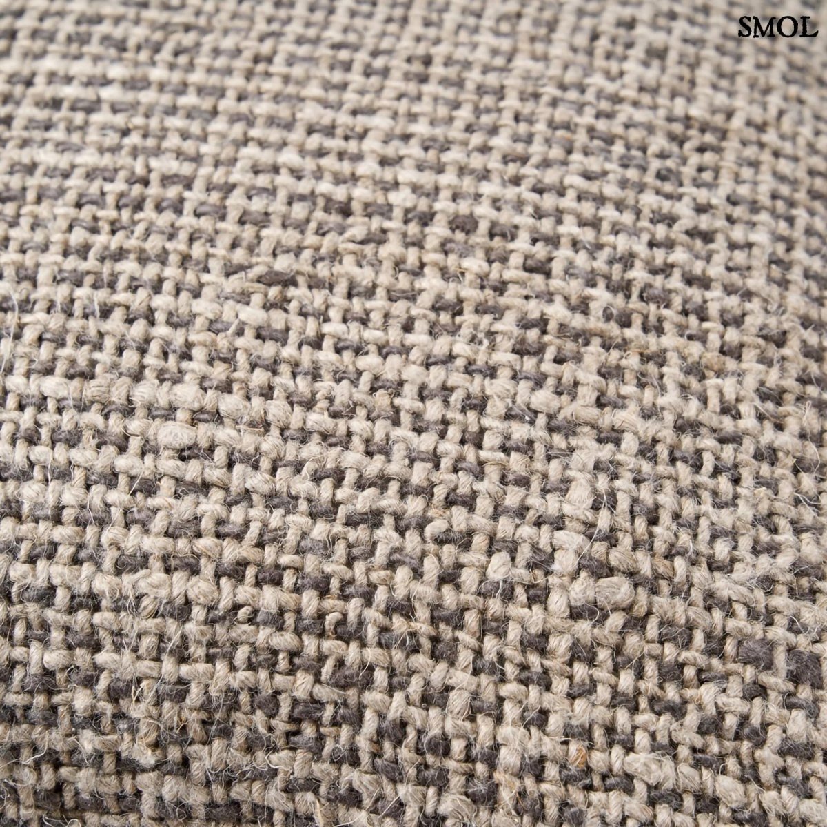 Lenvászon díszpárnahuzat – natúr-fekete | LINEN GRAIN | SMOL - nagyítva