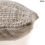 Lenvászon díszpárnahuzat – natúr-fekete | LINEN GRAIN | SMOL - sarok