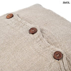 Lenvászon díszpárnahuzat – natúr, kézzel szőtt | LINEN EDIT - SMOL