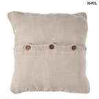 Lenvászon díszpárnahuzat – natúr, kézzel szőtt | LINEN EDIT - SMOL