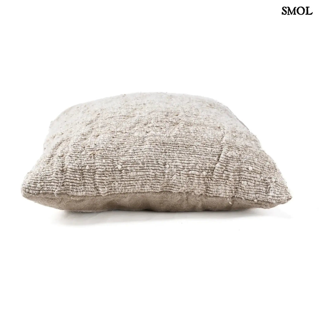 Lenvászon díszpárnahuzat – natúr, kézzel szőtt | LINEN EDIT - SMOL