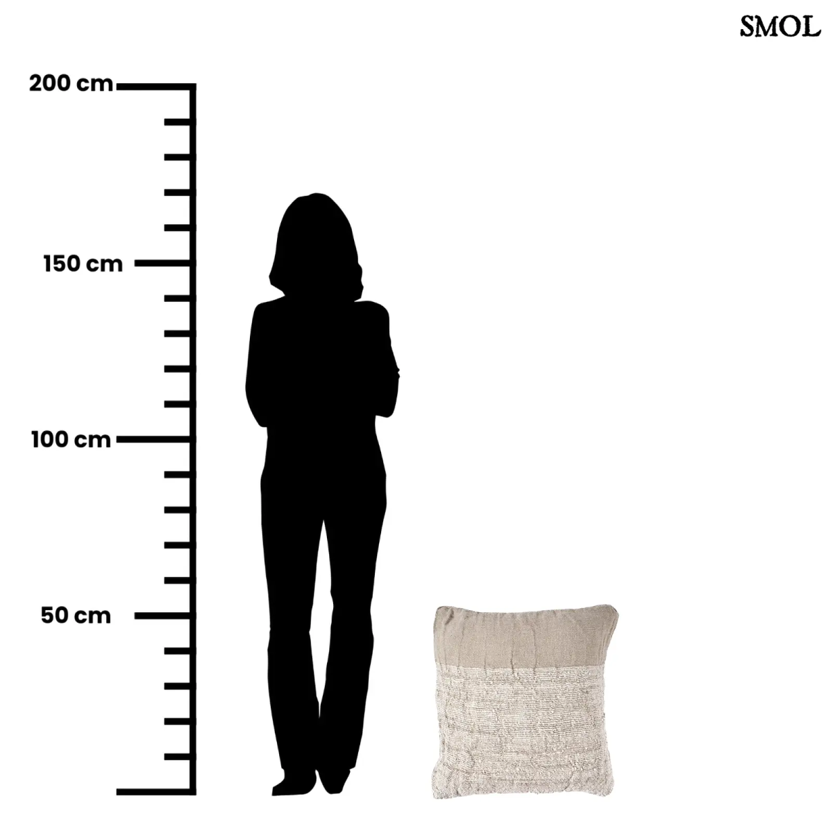 Lenvászon díszpárnahuzat – natúr, kézzel szőtt | LINEN EDIT - SMOL