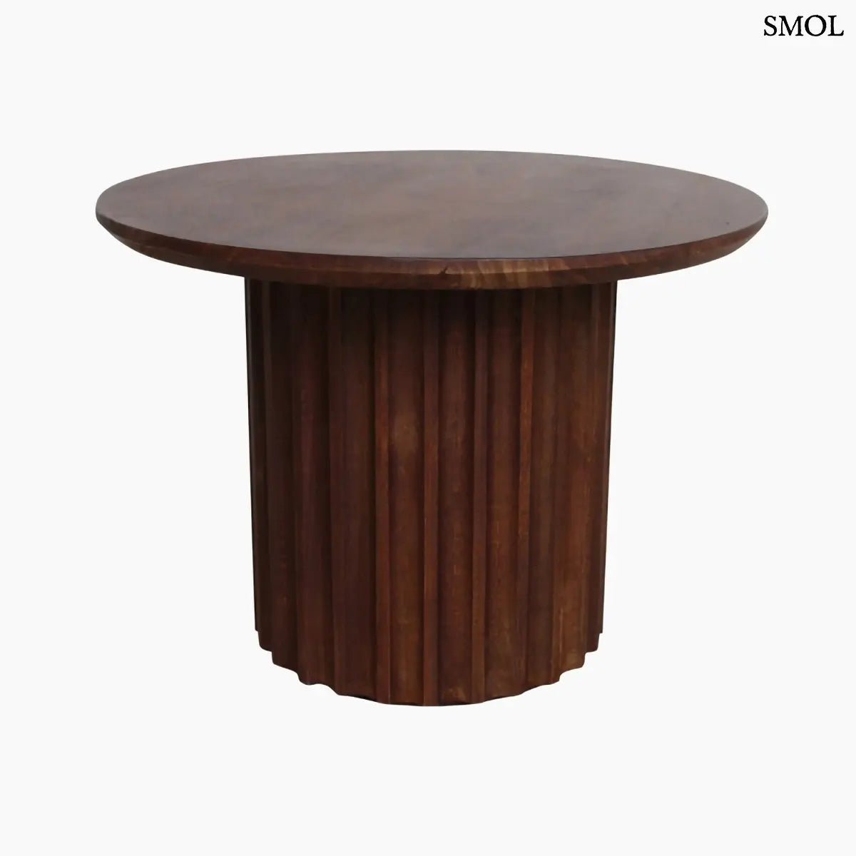 Lerakóasztal – barna bordázott mangófa, 55 cm | BULLNOSE