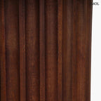 Beistelltisch – braunes, geripptes Mangoholz, 55 cm | BULLNOSE