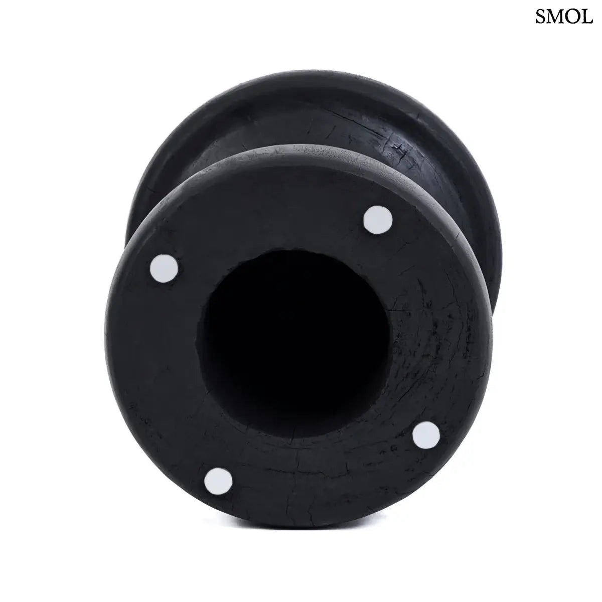 Fekete tömörfa lerakóasztal és ülőke minimalista designban, kézzel készített suar fából, alulról