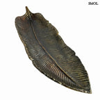 Dísztál - fém, levélforma, 60 cm | PETAL - smol.hu - fehér háttérrel