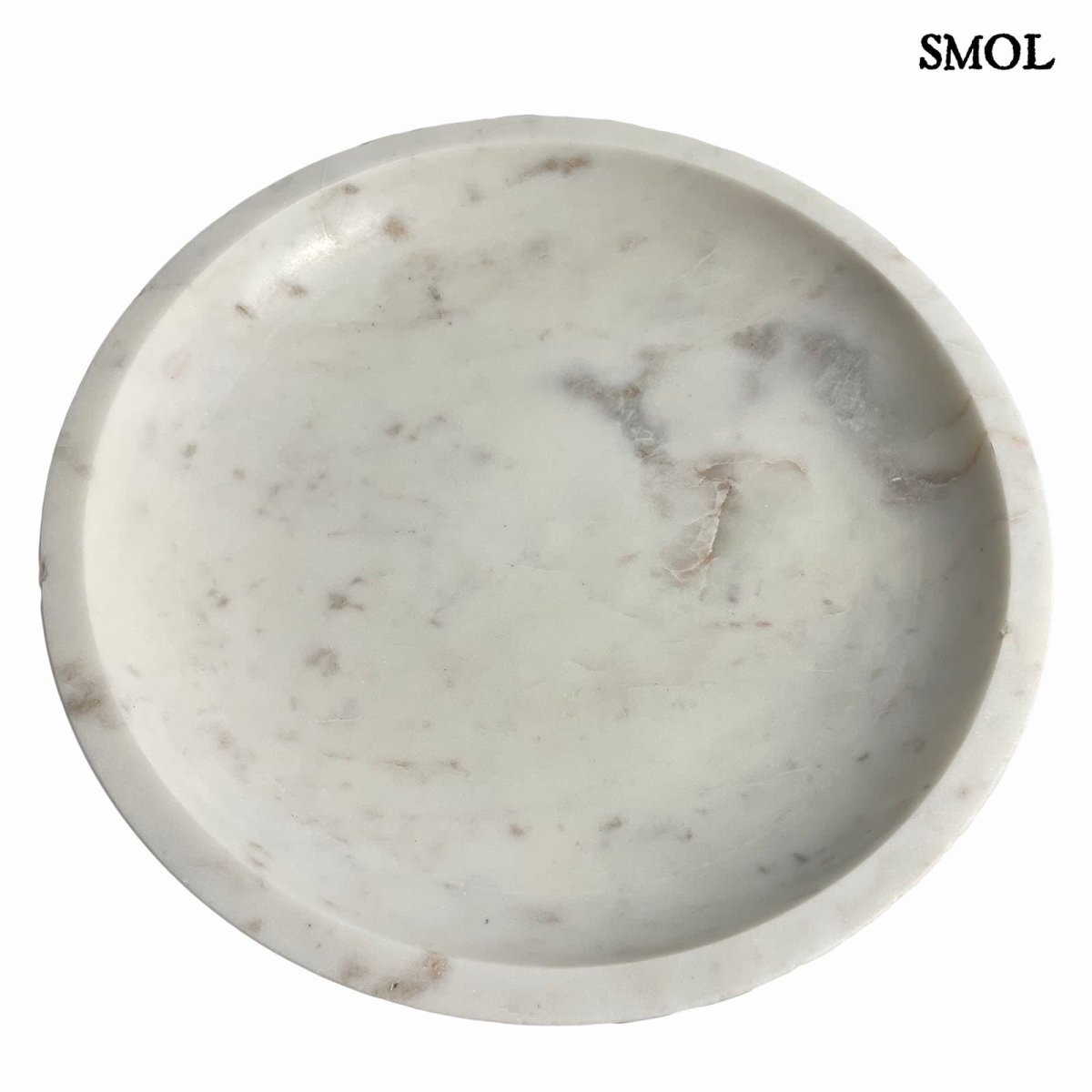 Dísztál -  fehér márvány, 30 cm | NORD - smol.hu - fehér háttérrel