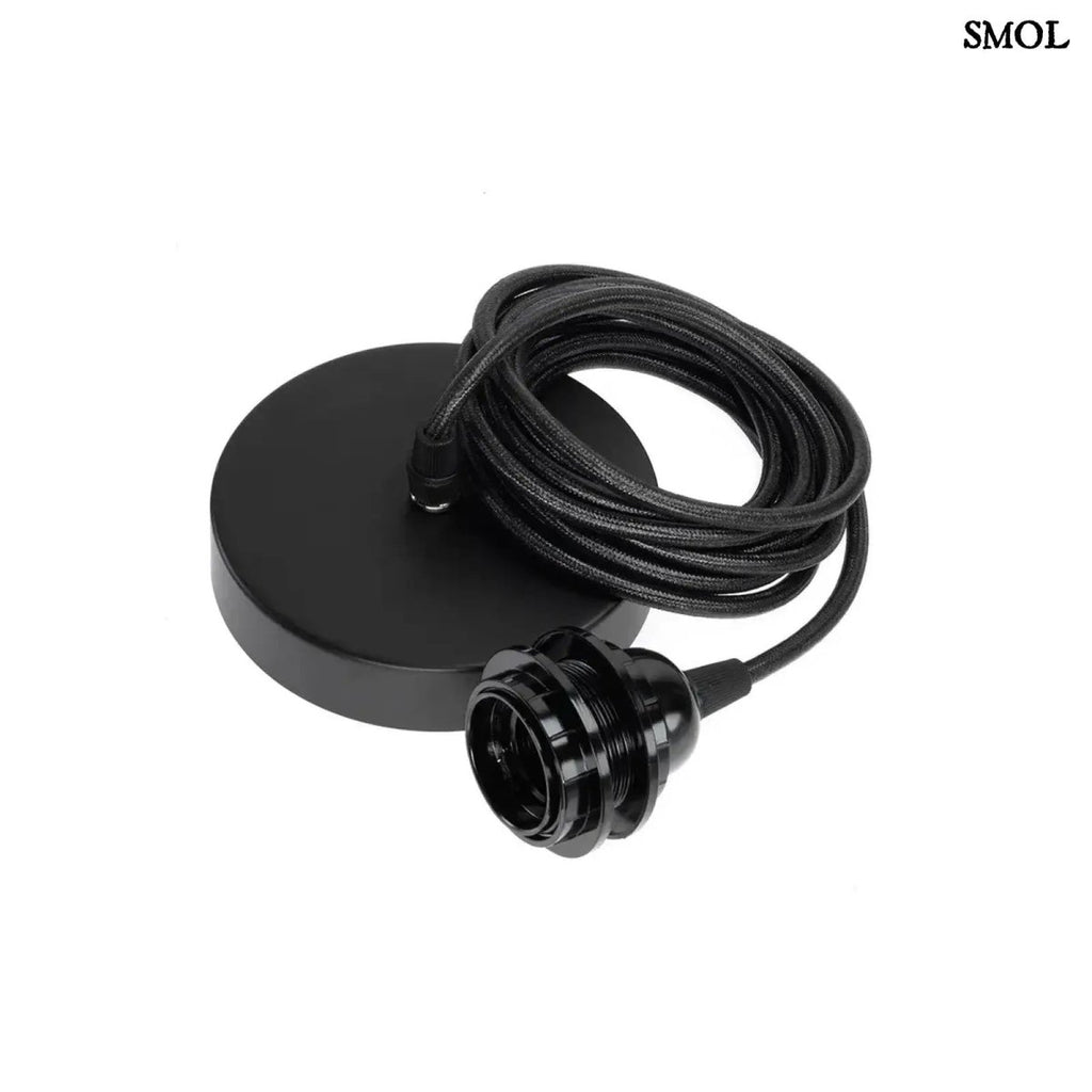 Mennyezeti lámpakábel – fekete, 1 foglalat | FITTING - SMOL