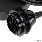 Mennyezeti lámpakábel – fekete, 1 foglalat | FITTING - SMOL