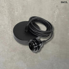 Mennyezeti lámpakábel – fekete, 1 foglalat | FITTING - SMOL