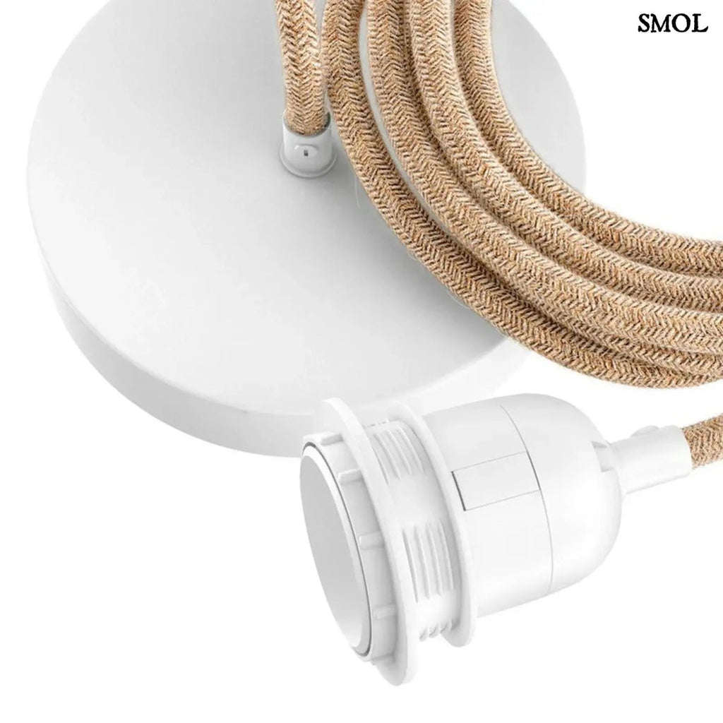 Mennyezeti lámpakábel – natúr - fehér, 1 foglalat | FITTING - SMOL