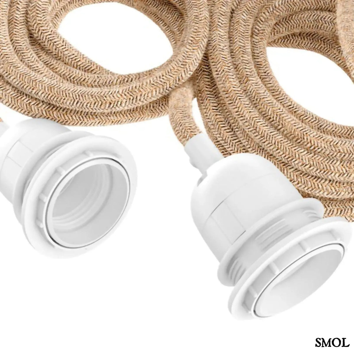 Mennyezeti lámpakábel – natúr - fehér, 3 foglalat | FITTING - SMOL