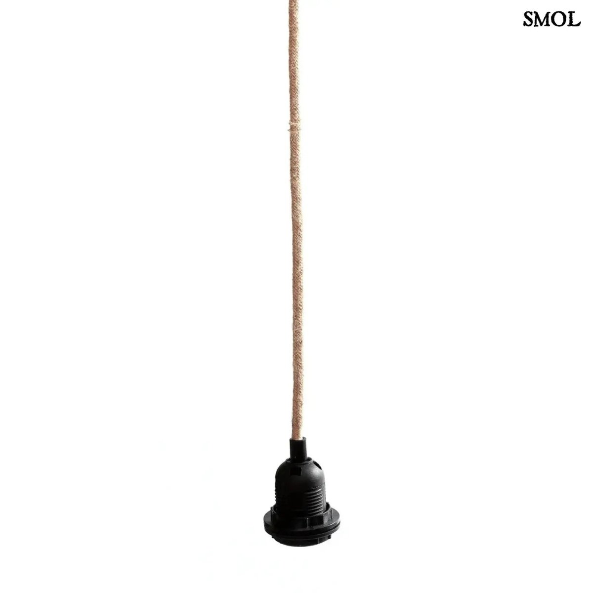 Mennyezeti lámpakábel – natúr - fekete, 1 foglalat | FITTING - SMOL