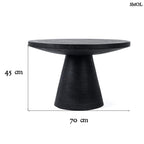 Modern, fa dohányzóasztal - fekete | MATATA - SMOL