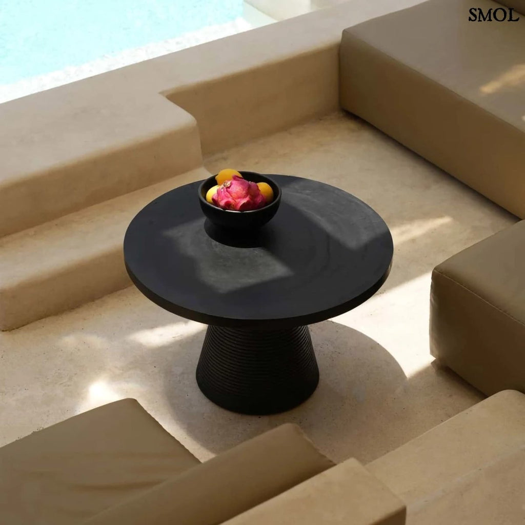 Modern, fa dohányzóasztal - fekete | MATATA - SMOL