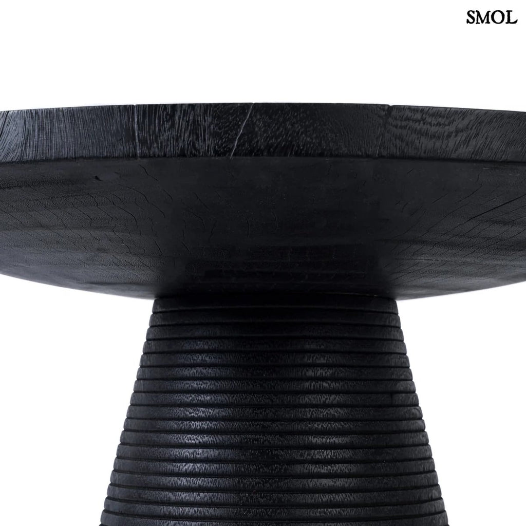 Modern, fa dohányzóasztal - fekete | MATATA - SMOL