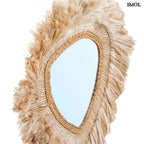 Organikus falitükör – 80×80, natúr | CONTESSA - SMOL