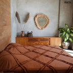 Organikus falitükör – 80×80, natúr | CONTESSA - SMOL