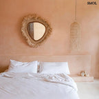 Organikus falitükör – 80×80, natúr | CONTESSA - SMOL