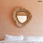 Organikus falitükör – 80×80, natúr | CONTESSA - SMOL