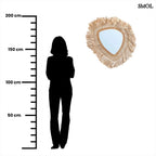 Organikus falitükör – 80×80, natúr | CONTESSA - SMOL