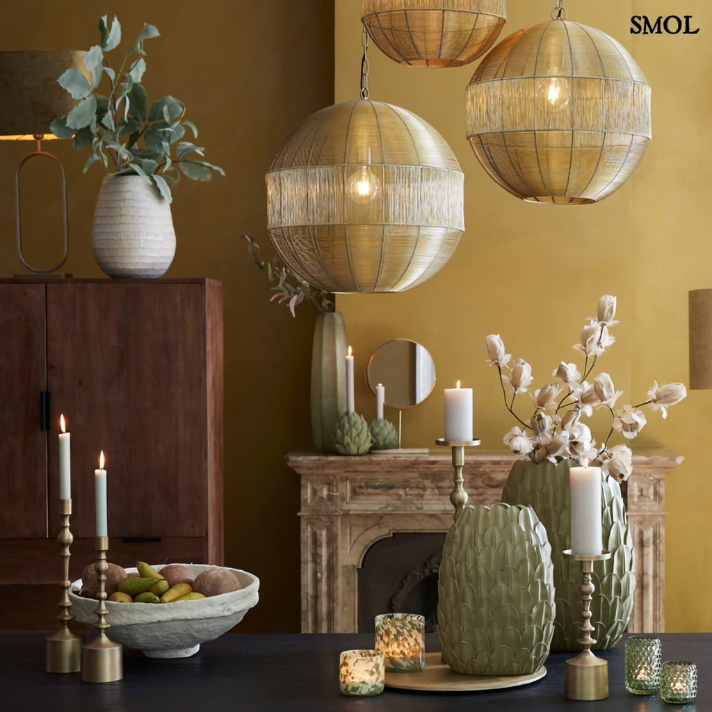 Dísztál - nagyméretű, papírmasé, 45 cm | TABUL - smol.hu - asztalon, kiegészítőkkel