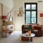 Dísztál - nagyméretű, papírmasé, 45 cm | TABUL - smol.hu - nappaliban, polcon, díszekkel