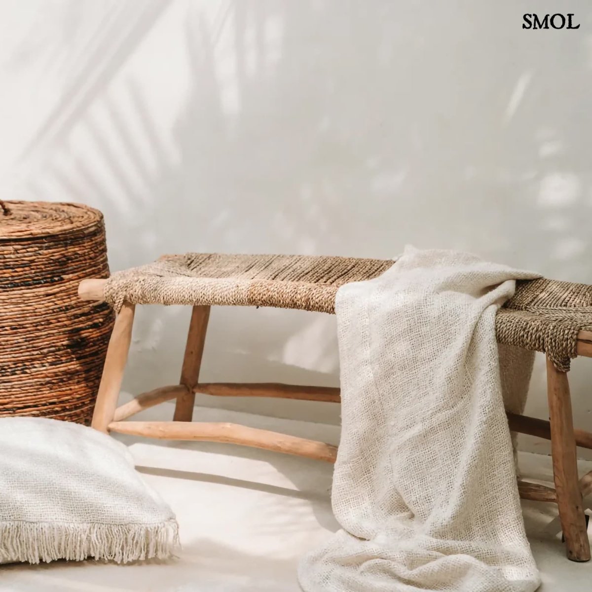 Pad - teakfa és tengerifű, 110 cm | PORTO - SMOL